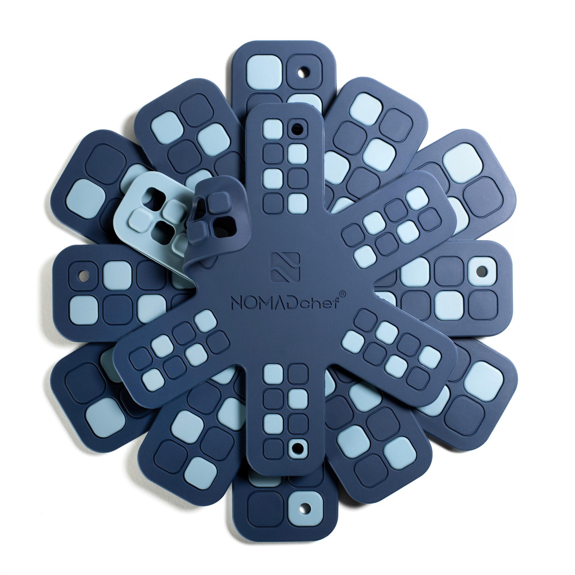 NOMADchef HeatPanGuard Navy & Sky Collection